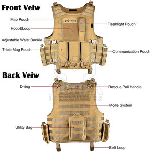 Fashionable New Design Men Summer Breathable Tactical <b>Vest</b> Best Selling Washable Made in Pakistan - Product Image 4