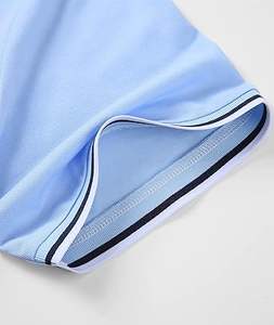 เสื้อยืดโปโลกีฬากอล์ฟของผู้ชายเสื้อโปโลแขนสั้นระบายอากาศได้ดีเข้ารูปผ้าฝ้าย100% ฤดูร้อน - Product Image 3