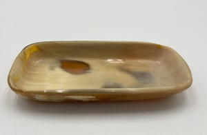 Haute demande meilleure qualité plateau en corne de boeuf taille personnalisable véritable plateau de service en corne antique véritable corne de boeuf de l'artisanat de Muawiyah - Product Image 3