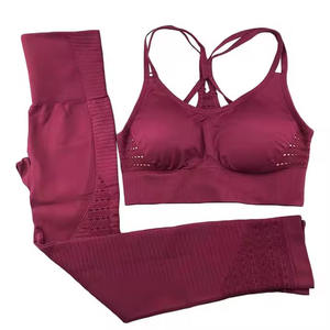 2025 nuevo diseño al por mayor personalizado de alta calidad reciclado de manga larga 2 piezas conjunto de Yoga de talla grande gimnasio Fitness conjuntos para mujeres - Product Image 3