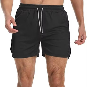 Pantalones cortos de malla satinada de algodón 100%, Joggers sólidos, Fitness, entrenamiento atlético, gimnasio, estilo Formal con impresión Digital - Product Image 1