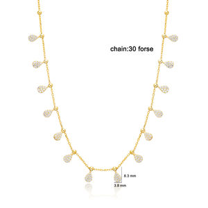 ใหม่อินเทรนด์ลดลงการออกแบบที่ชัดเจนเพทายหินปั่นสร้อยคอตุรกีที่ทำด้วยมือ925เครื่องประดับเงิน - Product Image 2