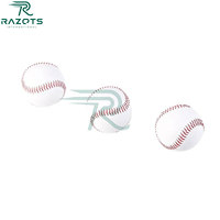 Pelotas de Béisbol de Cuero Sintético Razorts International BB002 al por Mayor, Pelotas de Béisbol para Adultos con Diseño Personalizado, Hechas a Mano, Ligeras, de Goma para Entrenamiento