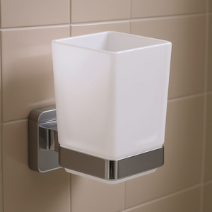 Tonga Polished Chrome <b>Wall</b>-Mounted <b>Toothbrush</b> <b>Holder</b> 6.4x9.7x10.5cm Bath & Toilet Supplies - Product Image 3