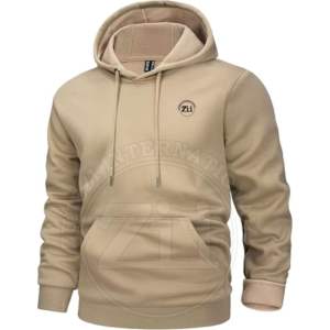 Cotton Thick Plain Heavyweight Winter Hoodies Oversized Custom Pullover No <b>String</b> Men's Sweatshirts Fleece Lining Warm Regular - Product Image 1