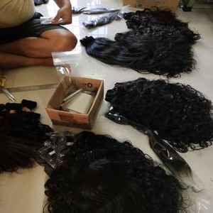 Meilleure Qualité Double Wefted HD Lace RAW Natural Indian Remy Hair Bundles No Tangles No Scrapding Non Processed Texture Livraison Rapide - Product Image 6