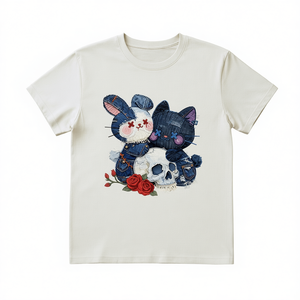 T-Shirt Unisex 210GSM 100% Cotone, Design Casual e Comodo, Taglie da 2XL, Modelli Personalizzati con Motivi di Rose - Product Image 2