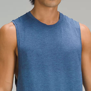 Camiseta sin Mangas para Hombre, Diseño Nuevo, Precio al por Mayor, Impresión de Logotipo Totalmente Personalizada, Color Sólido, Tejido Transpirable - Product Image 6