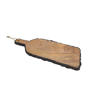 Tabla de cortar de madera rectangular, tabla de cortar de Color gris esmaltado para mesa y accesorios de cocina hechos a mano - Product Image 3