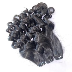 Mechones hinchables de color natural de buena calidad de 100% extensiones de cabello humano vietnamita cabello crudo - Product Image 4