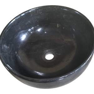 Lavabo Redondo de Porcelana de Alta Calidad, Ecológico, para un Diseño de Baño Moderno y Elegante, Hecho a Mano en Indonesia - Product Image 1