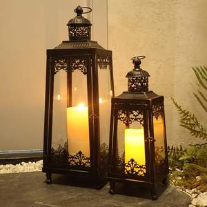 Indoor and Outdoor Decorative Metal Craft Indoor and Outdoor Decorative <b>Candle</b> <b>Lantern</b> <b>Holders</b> From Indian Supplier - Product Image 2