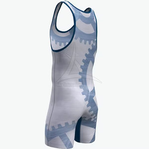Combinaisons de lutte personnalisées en spandex, uniformes de haute qualité, respirants, écologiques, à séchage rapide, fabriqués au Pakistan, design haut de gamme - Product Image 3
