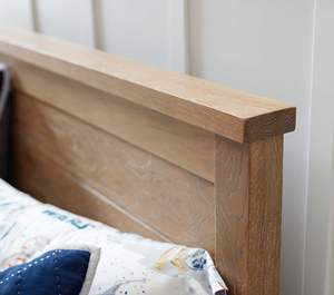 Premium Quality Twin <b>Bed</b> for Kids Solid <b>Wood</b> Natural Color Modern Style Farmhouse Bedroom Kindergarten Hotel - Product Image 6
