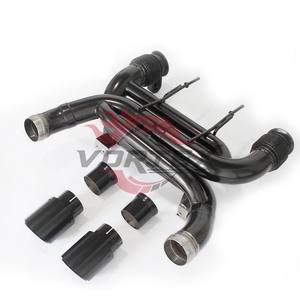 Système d'échappement Catback OEM en acier inoxydable de 1,5 mm d'épaisseur haute performance pour McLaren 720, noir, à flux direct avec section de collecteur - Product Image 2