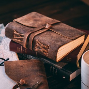 Diario de cuero hecho a mano Estilo Vintage sin forro gran regalo para mujer - Product Image 5