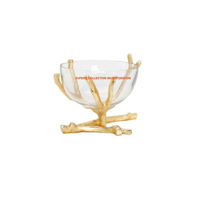 Finest Quality Gold Metal serving <b>Bowl</b> Unique Design Fruit Serving Platter For Home Kitchen Ware Decoration - Product Image 3