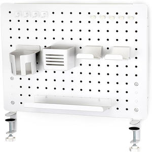 Étagère murale en acier inoxydable pour panneau perforé - <span class=keywords><strong>Bureau</strong></span> et garage - Montage <span class=keywords><strong>mural</strong></span> - Product Image 1