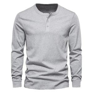 Polos de algodón 100% para hombre, camisetas de manga larga para Primavera, ropa informal, camisetas masculinas de alta calidad, ropa clásica para hombre - Product Image 5