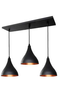 Modern Black Iron <b>Adjustable</b> Height Eye-Caring Dimmable E27 Middle Pendant High CRI 85 1200 Lumens 2700K Easy Installation Home - Product Image 2