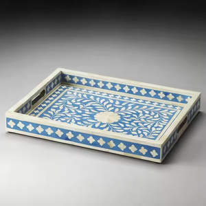 Decorative Bone Inlay <b>Storage</b> Tray decorative tray handmade bone tray by Crescent crafts - Product Image 1