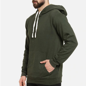 Vente en gros de sweat à capuche pour hommes en coton épais à épaules tombantes sweat à capuche uni avec logo personnalisé hiver - Product Image 3