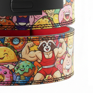 เข็มขัดอะนิเมะปรับได้สำหรับฟิตเนสออกกำลังกายหนัง PU เข็มขัดพยุงหลังแบบอะนิเมะ - Product Image 2