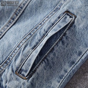 Vente en gros de veste en jean élégante pour hommes, veste en jean chaude pour l'hiver avec des couleurs et un logo personnalisés, à vendre en gros - Product Image 5