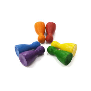 Peones de madera coloridos 12*24mm - Product Image 1