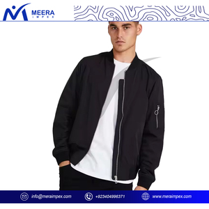 Blouson d'aviateur pour hommes vente en gros veste à glissière légère et coupe-vent au design personnalisé pour Streetwear à la mode, usage extérieur et décontracté - Product Image 3