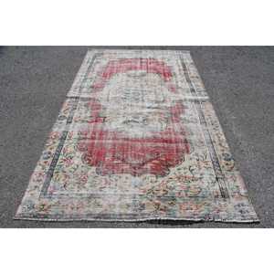 Alfombra Vintage de 5.4x8.9 pies, Alfombra Turca Grande, Alfombra Roja Estilo Suroeste - Product Image 1