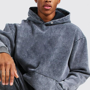 Survêtement unisexe tissé d'hiver personnalisé pour femmes et hommes pantalon évasé délavé à l'acide tissu de coton lourd 2026 - Product Image 3