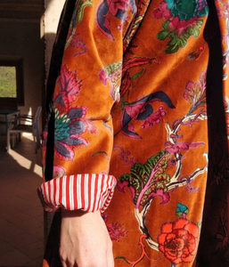 Chaqueta con estampado personalizado hecho a mano para mujer, ropa de manga larga hasta la rodilla, de invierno, atractiva - Product Image 4