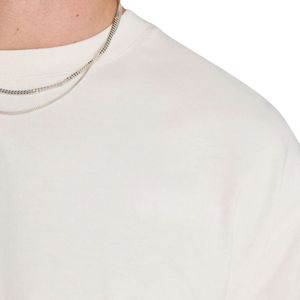 Men's <b>Neutral</b> Oversized Cotton T-Shirt 100% 190 GSM Streetwear Staple Front & Back Logo <b>Printed</b> Drop Shoulder Relaxed Fit - Product Image 4