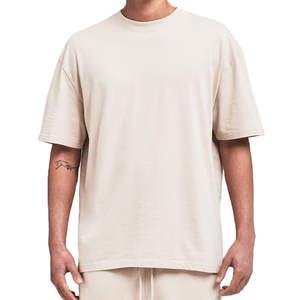 Camiseta personalizada lisa al mejor precio directa de fábrica para hombre 100% algodón puro ligero 200g Boxy Fit estilo extragrande - Product Image 4