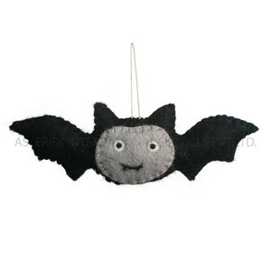Fall And Halloween Party Decor Handmade Felted Wool Bat <b>Animal</b> Black Color Gothic Gift Ideas Wool Bat <b>Felt</b> Bat Decorations Soft - Product Image 3