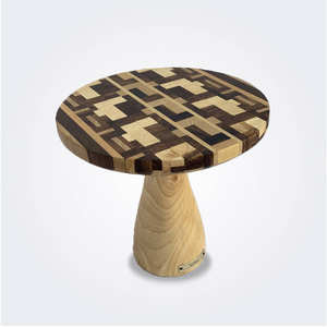 Soporte de pastel de 2 niveles de madera rectangular real para uso en restaurante doméstico Soporte de madera para pastel de alta calidad recién llegado disponible aquí - Product Image 3