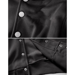 Vestes d'université en cuir brodées avec logo personnalisé pour femmes vestes d'université bleu ciel letterman design personnalisé - Product Image 4