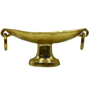 Cuenco decorativo de Metal duradero con asas, Color dorado y negro, centro de mesa para el hogar y la cocina, cuenco de aluminio para fiesta de boda - Product Image 3