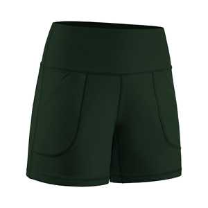 Pantalones cortos de entrenamiento de cintura alta con logotipo personalizado para mujer, faldas de Yoga con forro interior, bolsillo para teléfono, pantalones cortos para correr para mujer - Product Image 4