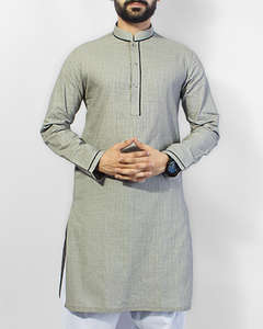 ชุดคุर्ตา ชัลวาร์ รุ่นใหม่ล่าสุดสำหรับสุภาพบุรุษ, ชุดคุर्ตา ชัลวาร์ ผู้ชาย, ดีไซน์ชุดคุर्ตาแบบปากีสถานสำหรับผู้ชาย ปี 2023 - Product Image 4