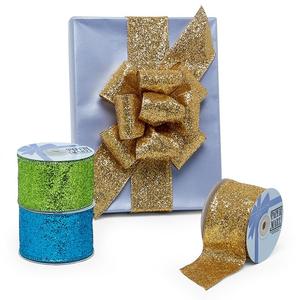 Grand Glitter <b>Wired</b> Fabric <b>Ribbon</b> Spool - Product Image 1