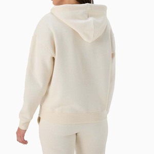 Solid Color High Quality Women's Winter Hooded Pullover Hoodie Eco-Friendly Quick Dry Wholesale Plain Kangaroo Pocket Slim Fit - Product Image 2