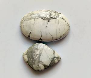 100% naturel Howlite jaspe parfait pendentif taille fabrication de bijoux Cabochon pierres précieuses en vrac Howlite fantaisie forme gemmes et pierres en vrac - Product Image 2