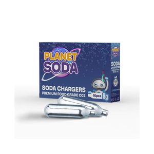 Pack de 8g de chargeurs de CO2 de qualité alimentaire pour eau pétillante et boissons gaz industriel haute pression en acier - Product Image 6