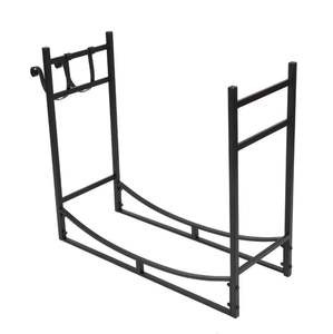 Support en acier fantaisie bûche bois de chauffage support intérieur et extérieur maison jardin stockage décoratif cheminée accessoires - Product Image 5