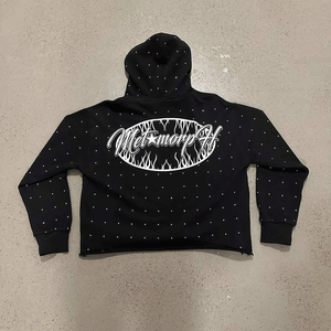 เสื้อฮู้ดดี้ผู้ชายลายมัดย้อมดีไซน์ใหม่ ออกแบบเองได้ ผ้าฝ้ายผสม 100% คุณภาพพรีเมียม เนื้อผ้าฟลีซ - Product Image 2