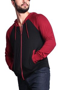 Sudadera con capucha completa para hombre con LOGO personalizado, de poliéster/algodón, con estampado, negra, que cubre la cara, de ajuste regular, antibacteriana, de secado rápido y cortavientos. - Product Image 3