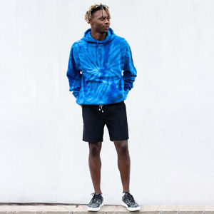 2025 personnalisé haute qualité cravate teinture surdimensionné unisexe hiver porte coton polaire qualité supérieure à la mode à capuche basiques coton mélangé - Product Image 5