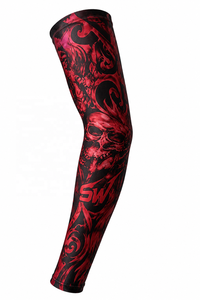 Manchons de compression unisexes à imprimé tatouage, protection anti-UV, pour cyclisme, course à pied, fitness en extérieur - Product Image 5
